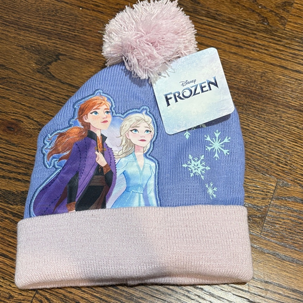 Disney Frozen Kids Hat - Purple and Pink